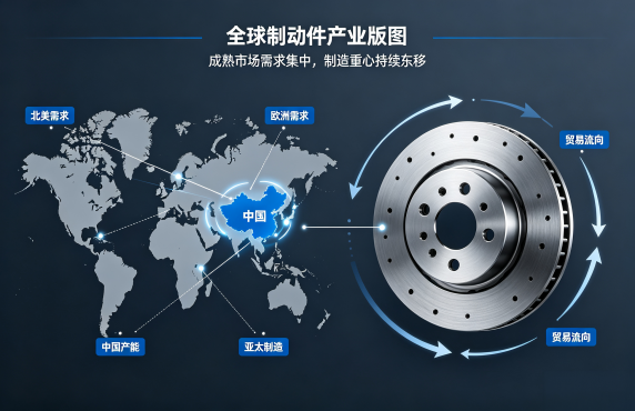 全球汽车制动件产业版图：制造重心、贸易流向与下一个十年